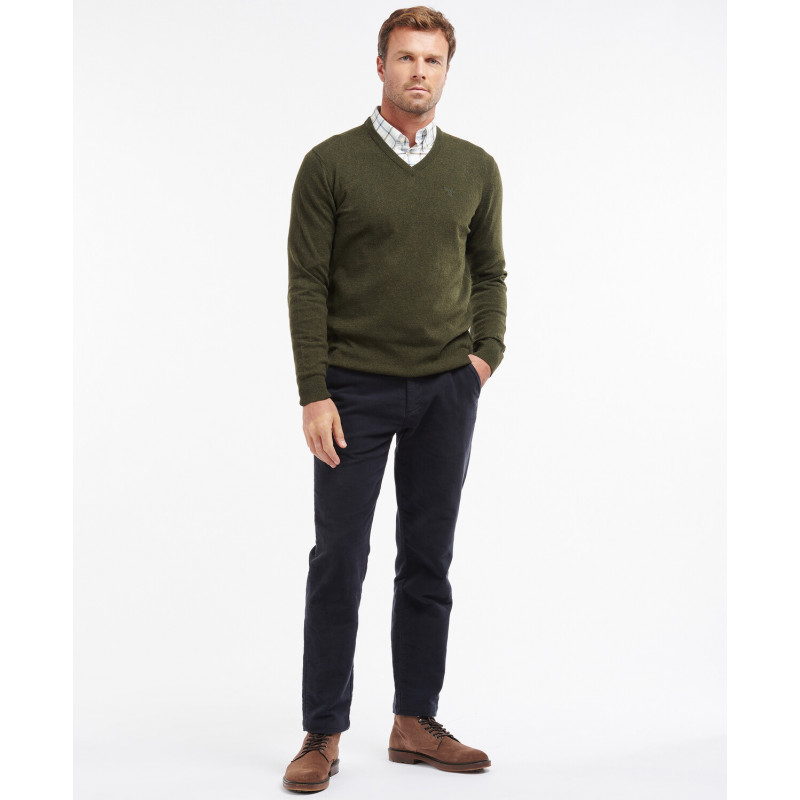 Pull en laine Essential Col V Barbour