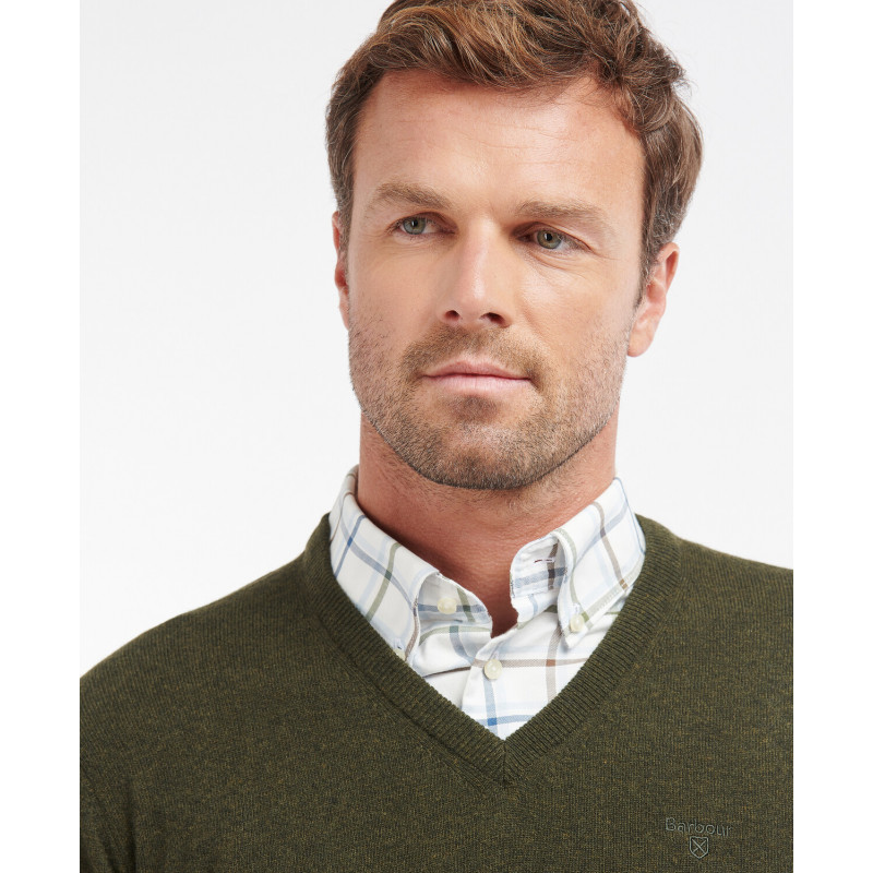 Pull en laine Essential Col V Barbour