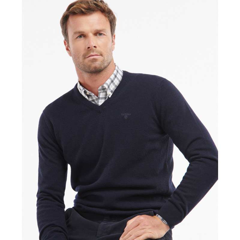 Pull en laine Essential Col V Barbour