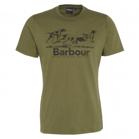 T shirt Field Dog Graphic Barbour