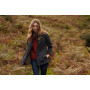 Veste huilée Ashby Tartan femme Barbour