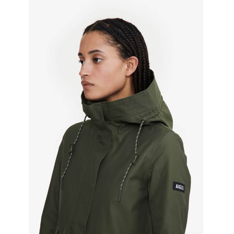 Parka MTD® mi longue à capuche Femme Aigle