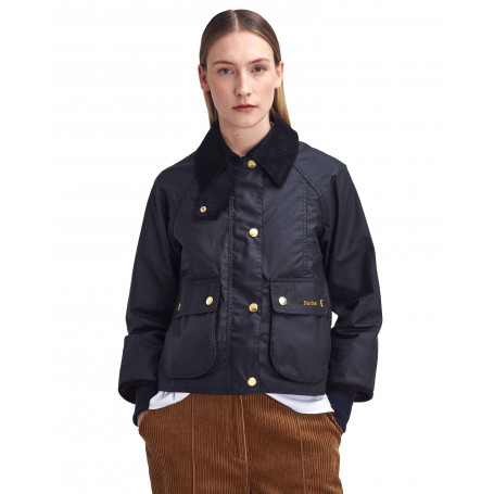 Veste Courte Huilée Beadnell Femme Barbour