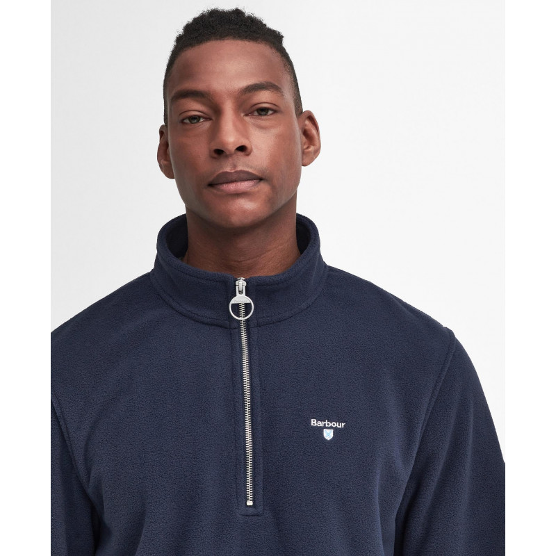 Sweat polaire zippé col montant logo noir The North Face | La Redoute