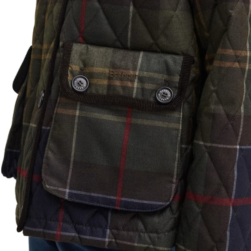 Veste matelassée Loudon Tartan femme Barbour
