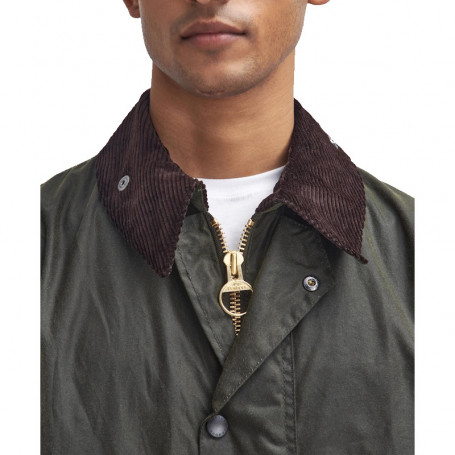 Mens barbour border waxed jacket online