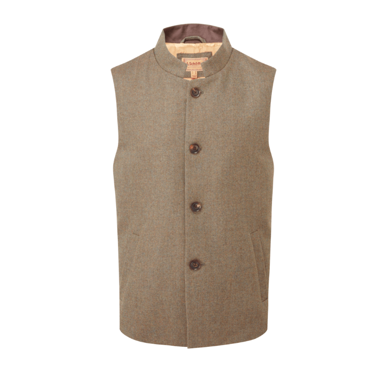 Gilet en Tweed Berwick Nehru Schöffel